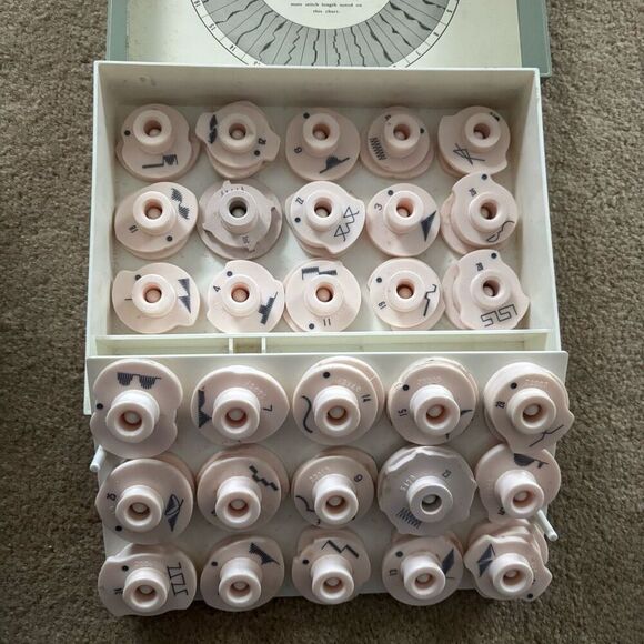 Sears Kenmore Sewing Machine Vintage Cam Set 18010 Set Of 30 - Picture 4 of 5